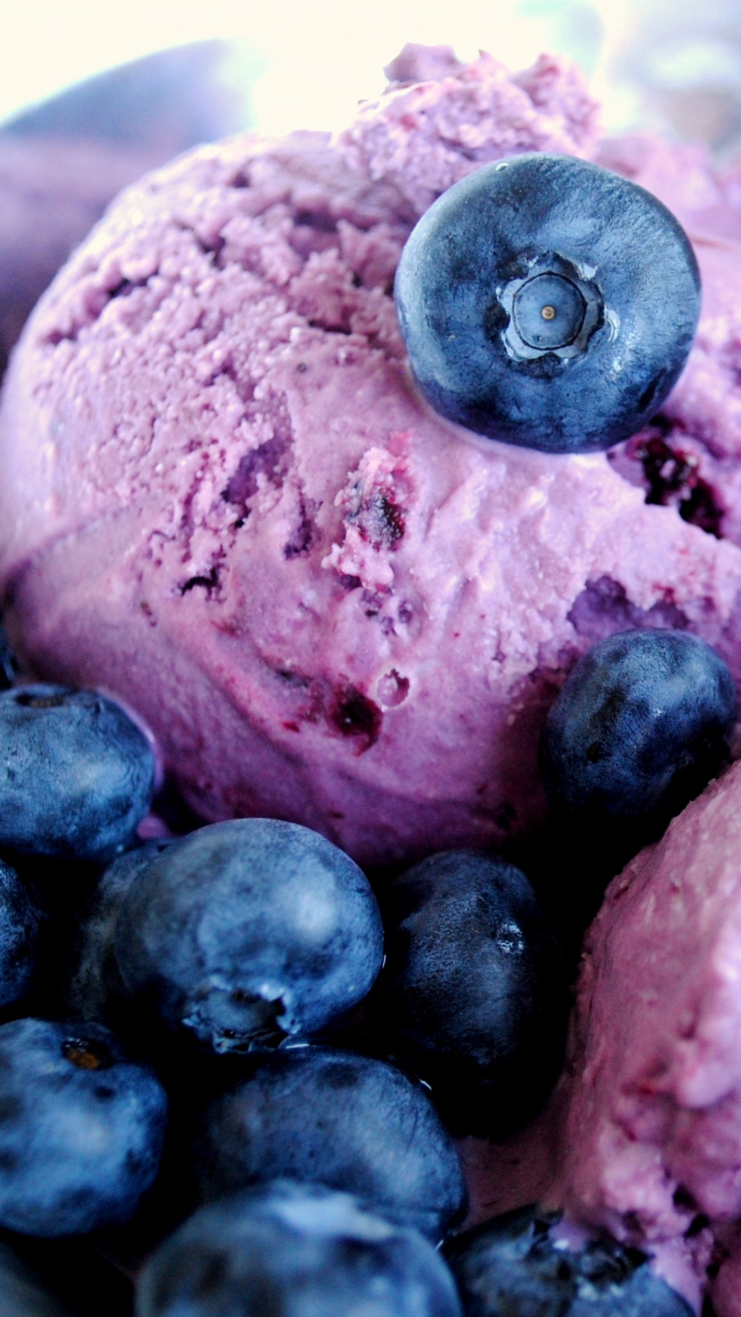 Обои Черника, замороженный десерт, фрукты, пища, фруктовые консервы в разрешении 1080x1920