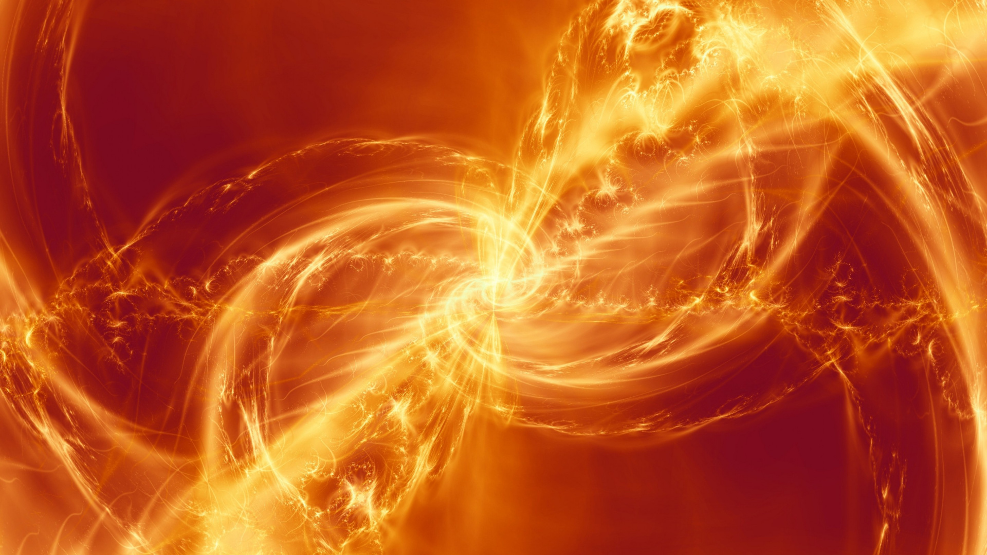 Обои Апельсин, пламя, космос, огонь, свет в разрешении 1920x1080