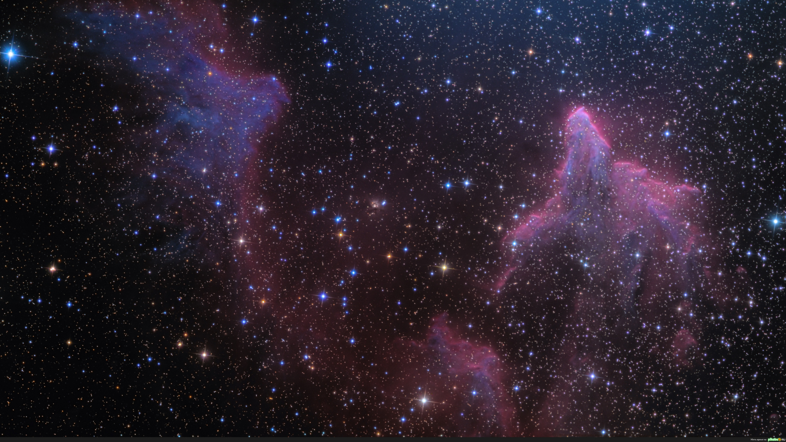 Обои СК 63, ИМС 59, туманность, Кассиопея, Астрономия в разрешении 2560x1440