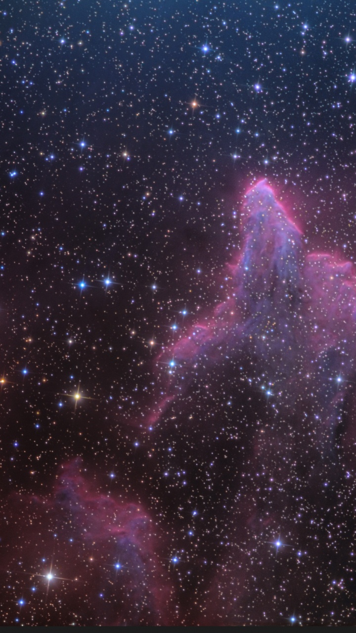 Обои СК 63, ИМС 59, туманность, Кассиопея, Астрономия в разрешении 720x1280