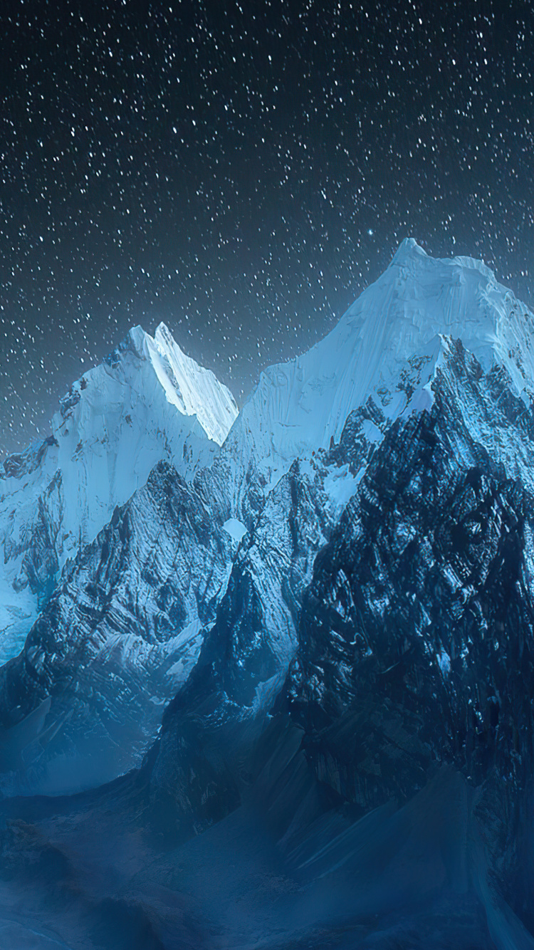 Обои Кордильера Уайуаш, озеро Каруакоча, горный хребет, гора, атмосфера в разрешении 750x1334