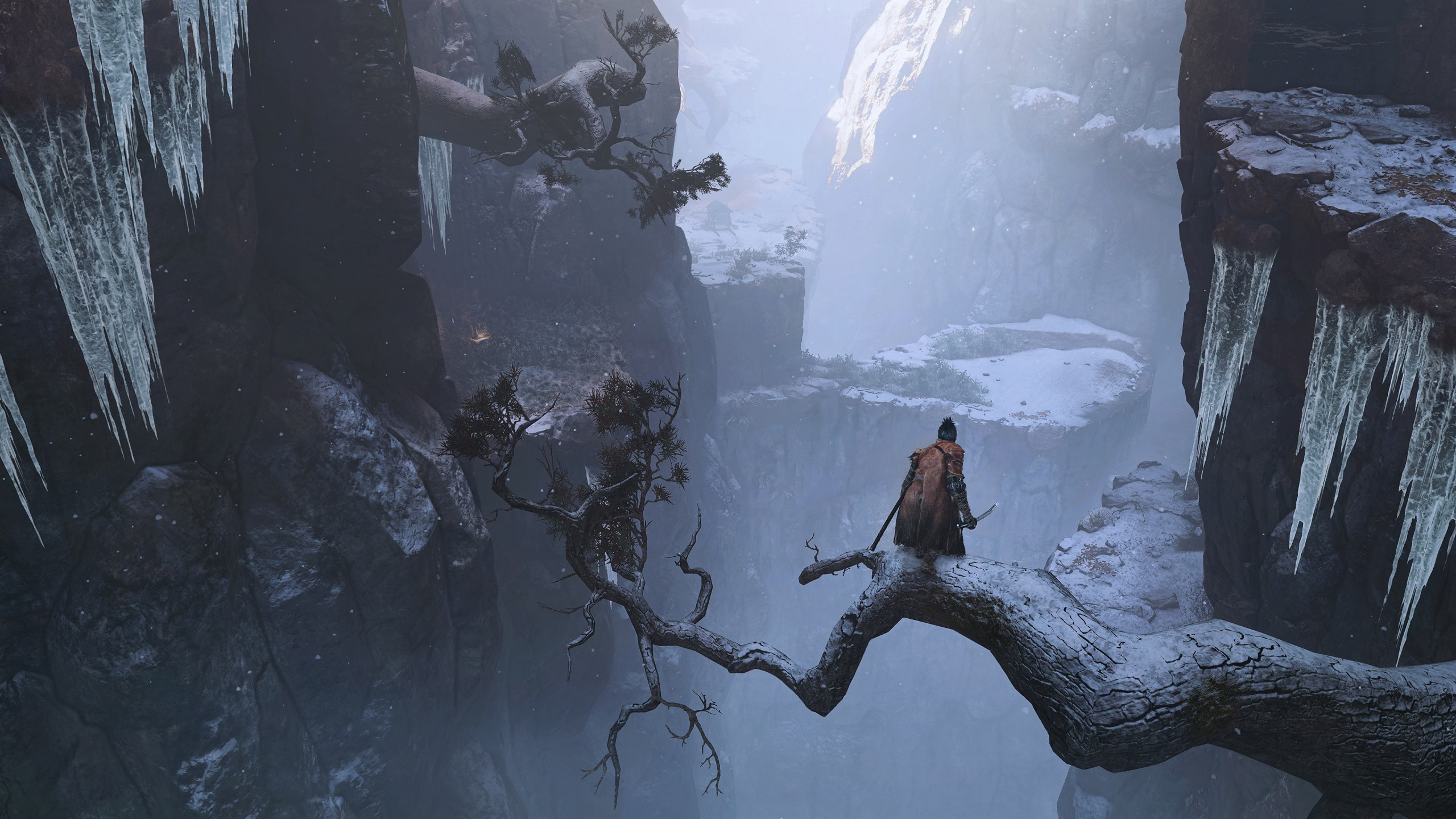 Обои Sekiro: Shadows Die Twice, кровью, темная душа, темные души III, Секиро тени умирают дважды змея в разрешении 2560x1440