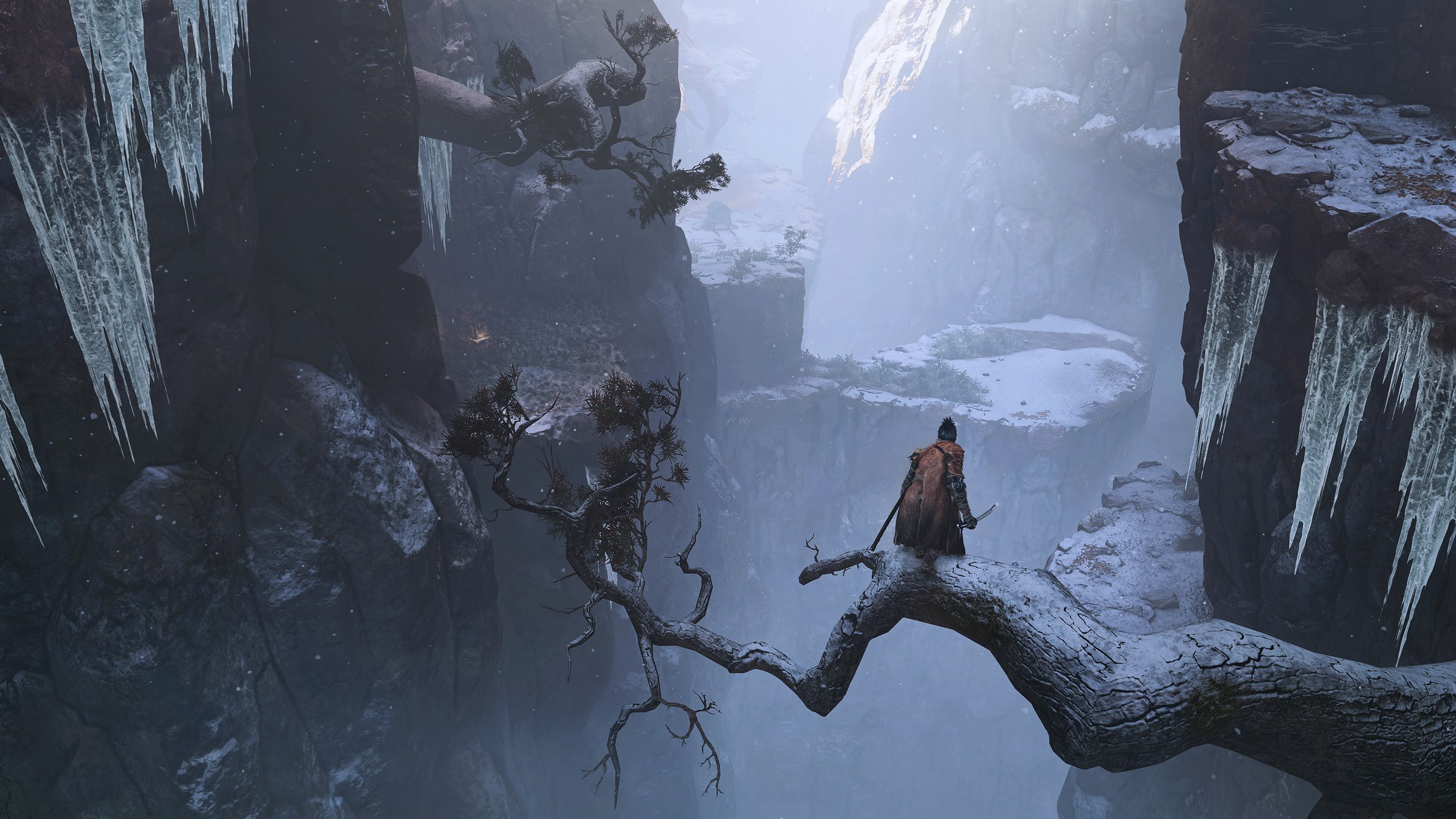Обои Sekiro: Shadows Die Twice, кровью, темная душа, темные души III, Секиро тени умирают дважды змея в разрешении 3840x2160