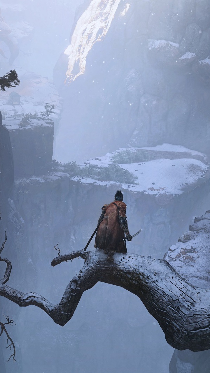Обои Sekiro: Shadows Die Twice, кровью, темная душа, темные души III, Секиро тени умирают дважды змея в разрешении 720x1280