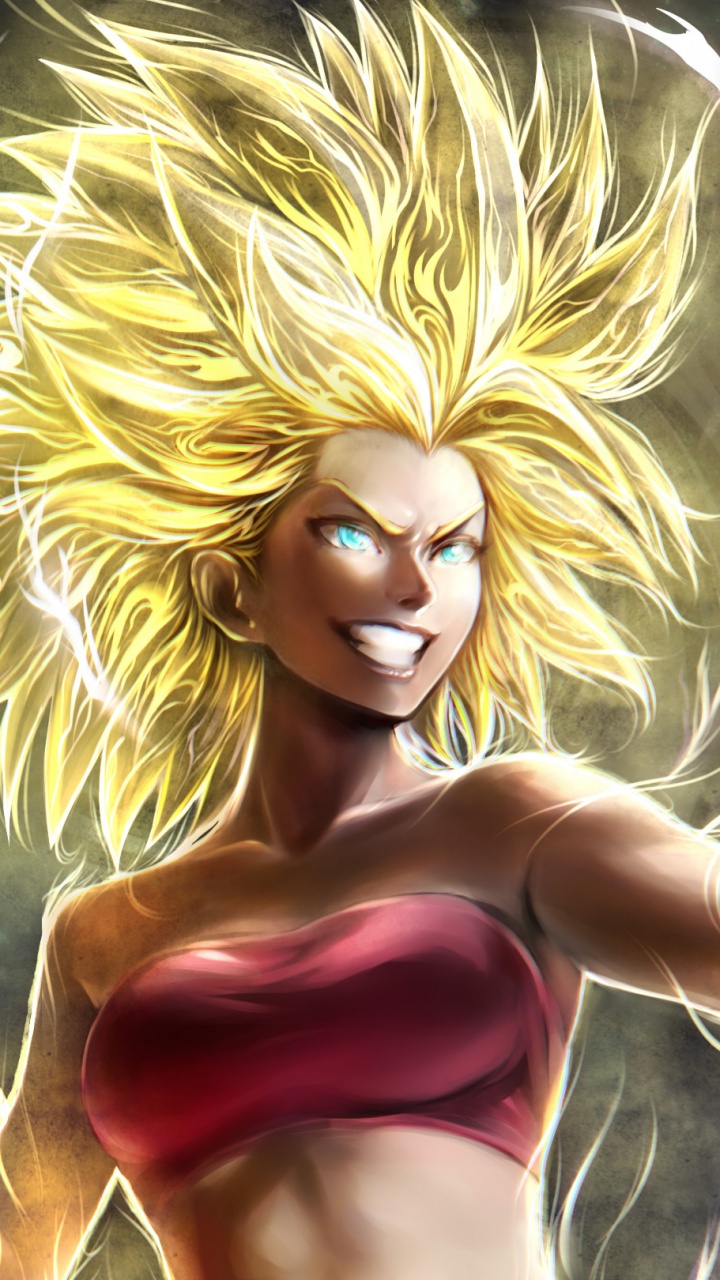 Обои гоку, Жемчуг дракона, арт, Super Saiyan, мифология в разрешении 720x1280