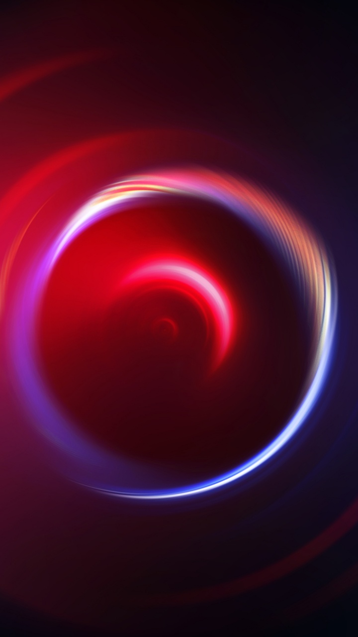 Обои свет, красный цвет, круг, электрик, графика в разрешении 720x1280