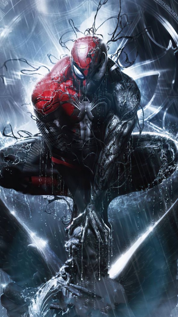 Обои веном, верхолаз, хоумран человек паук, человек-паук, симбионт в разрешении 720x1280