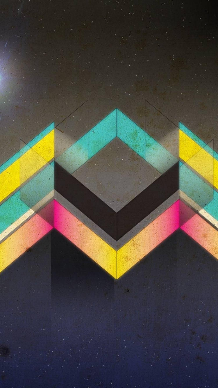 Обои графический дизайн, дизайн, музыка, треугольник, симметрия в разрешении 750x1334