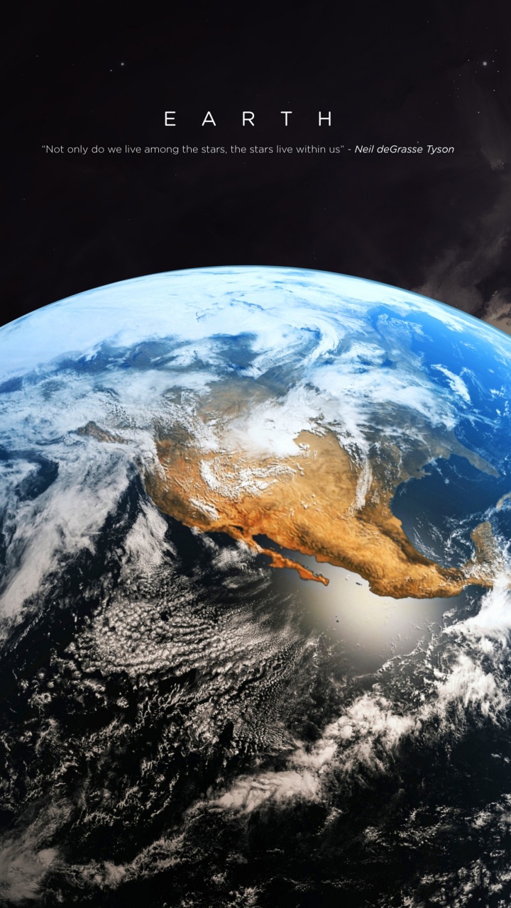 Обои земля, планета, атмосфера, космическое пространство, астрономический объект в разрешении 720x1280