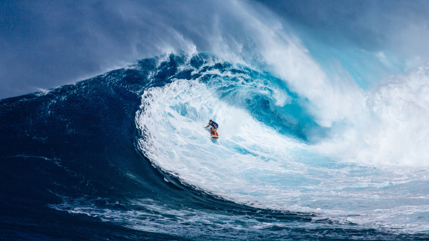 Обои серфинг, волна, ветровая волна, Скимборд, boardsport в разрешении 1366x768