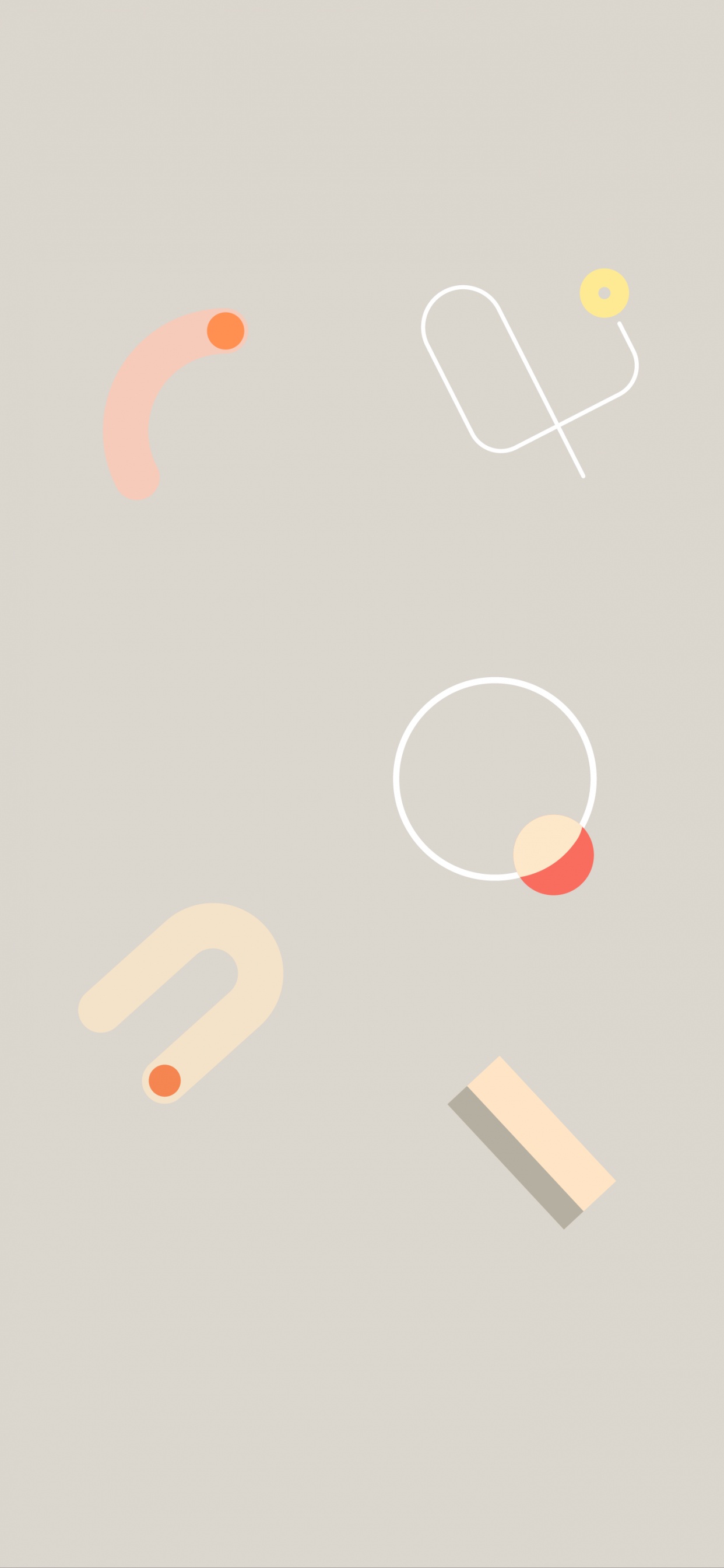 Обои андроид, Google, Google Pixel 4, Апельсин, дизайн в разрешении 1242x2688