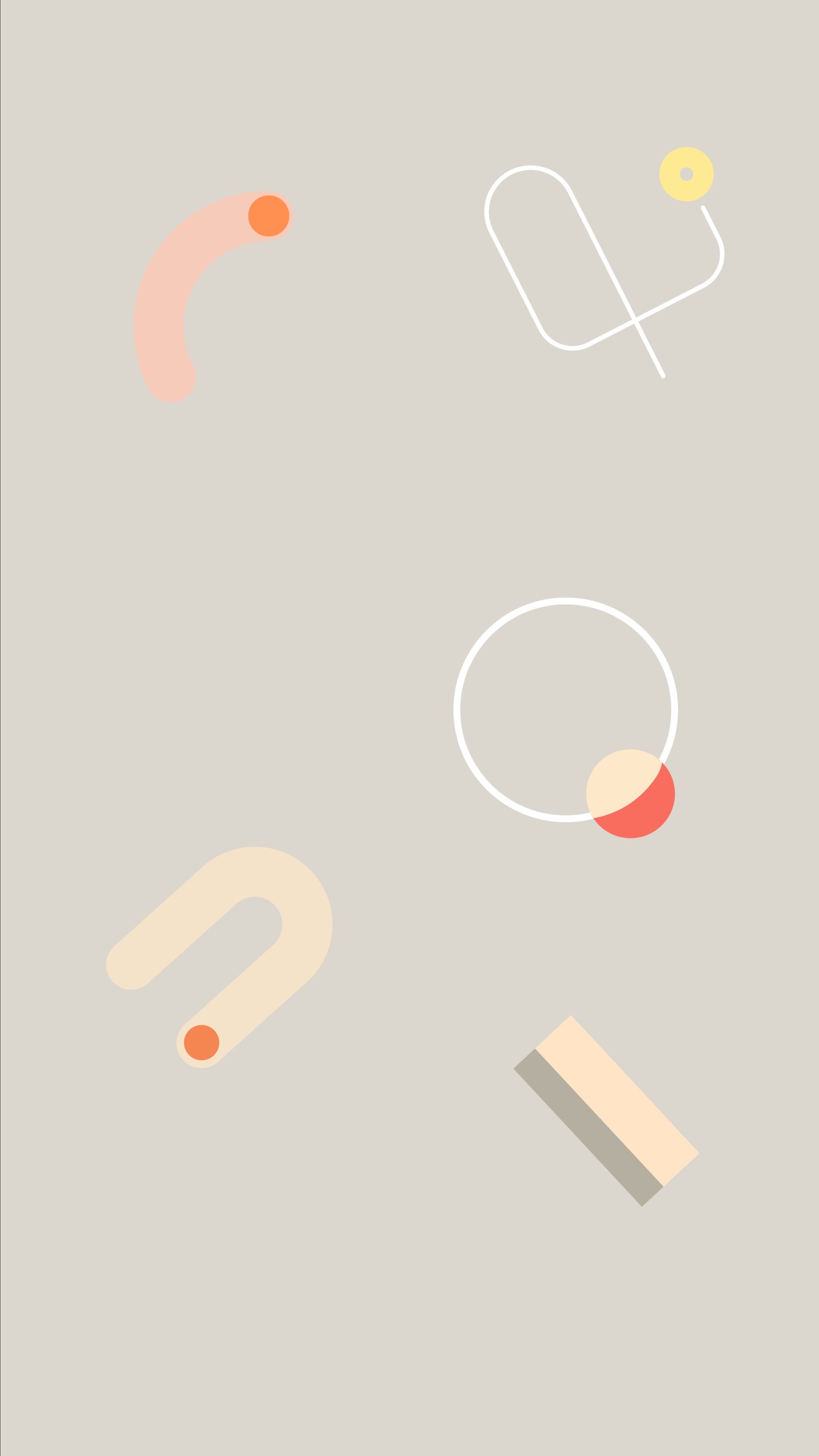 Обои андроид, Google, Google Pixel 4, Апельсин, дизайн в разрешении 1440x2560