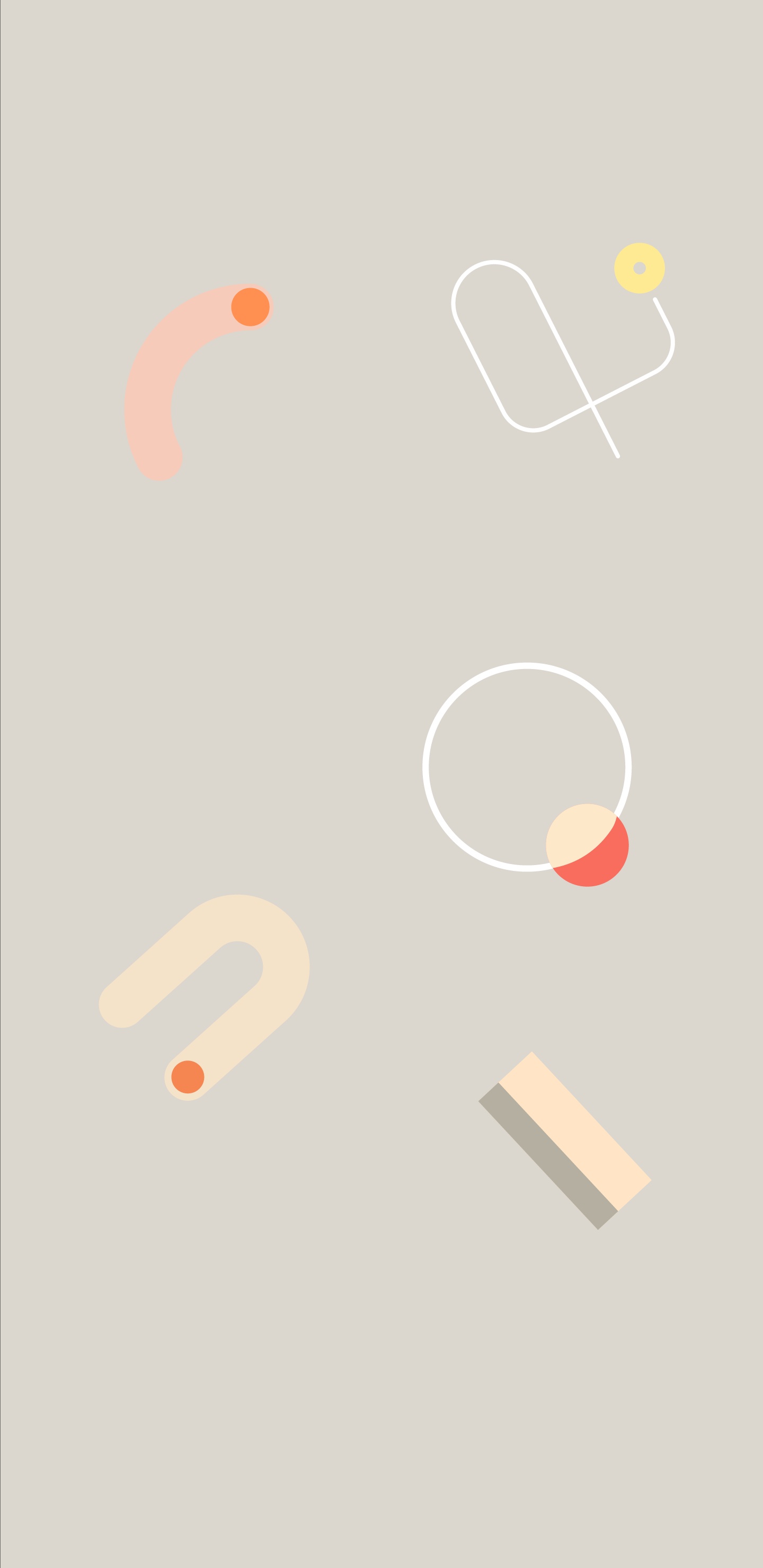 Обои андроид, Google, Google Pixel 4, Апельсин, дизайн в разрешении 1440x2960