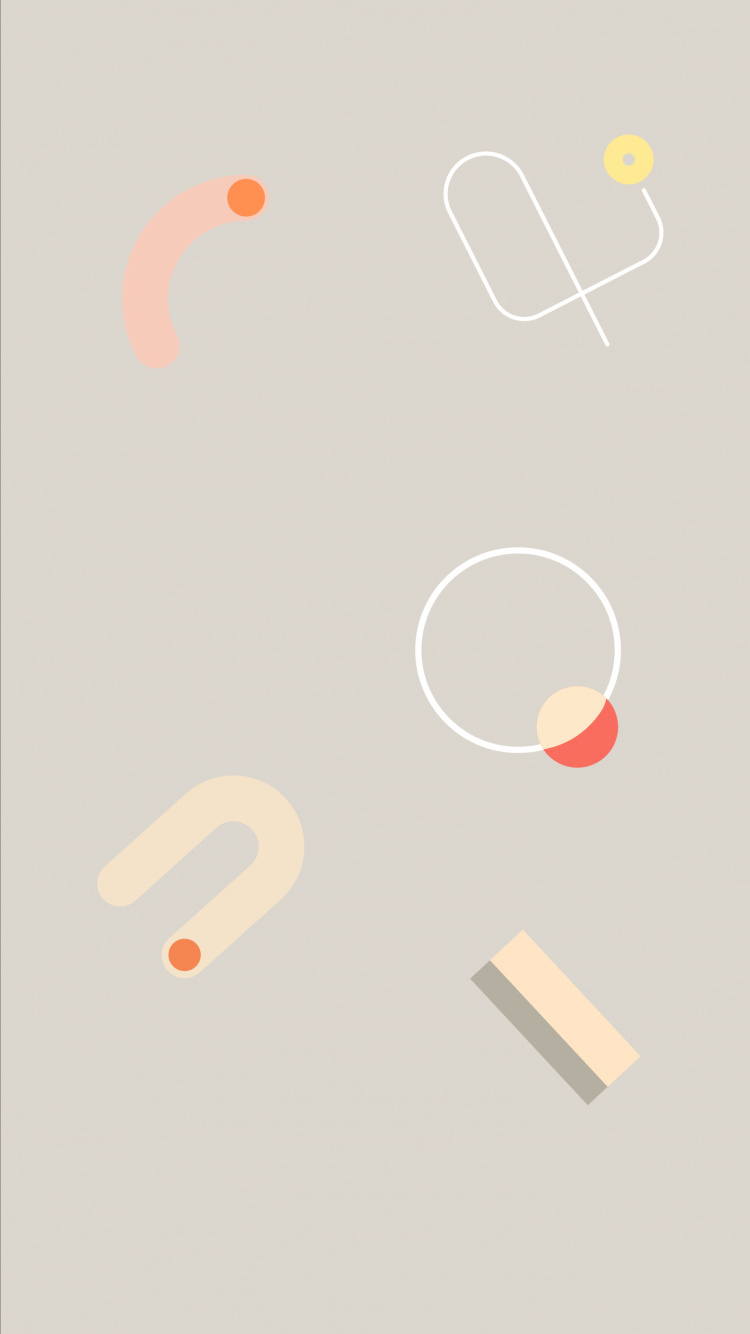 Обои андроид, Google, Google Pixel 4, Апельсин, дизайн в разрешении 750x1334