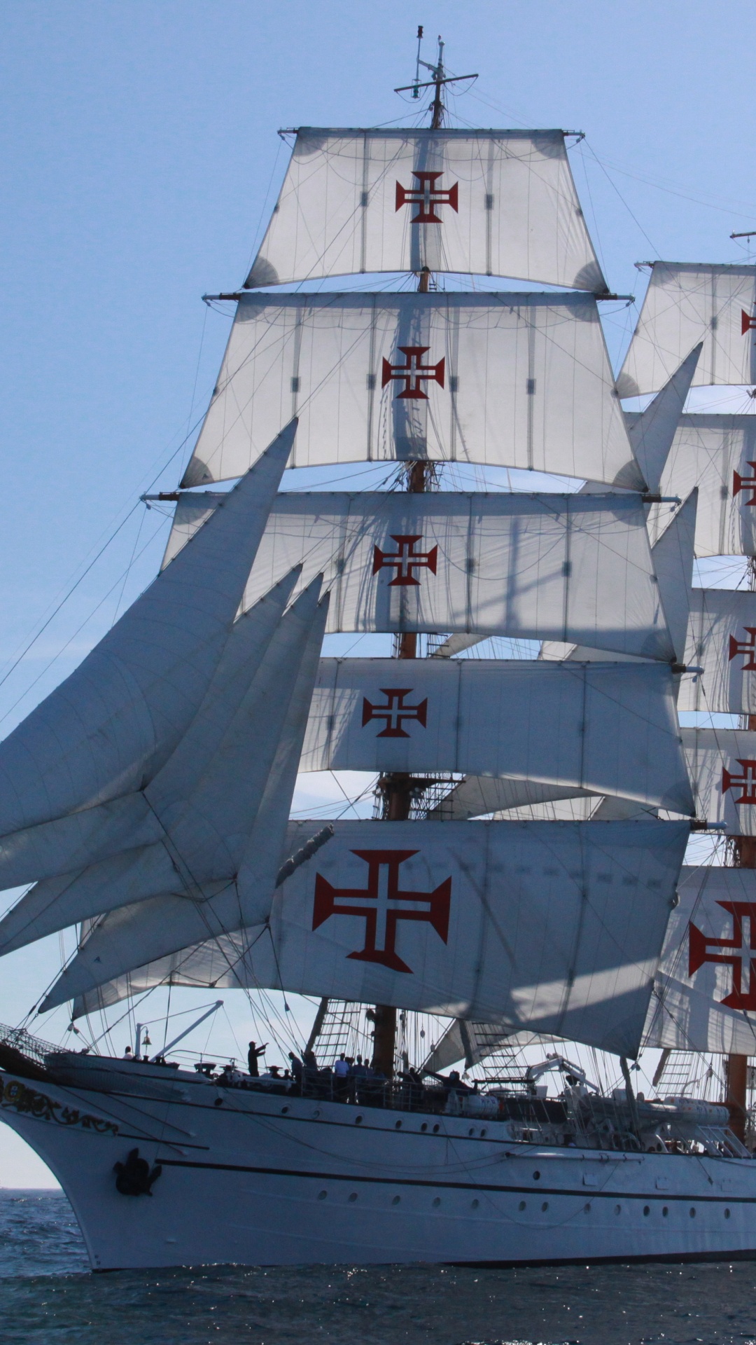 Обои море, корабль, парусник, мачта, высокий корабль в разрешении 1080x1920