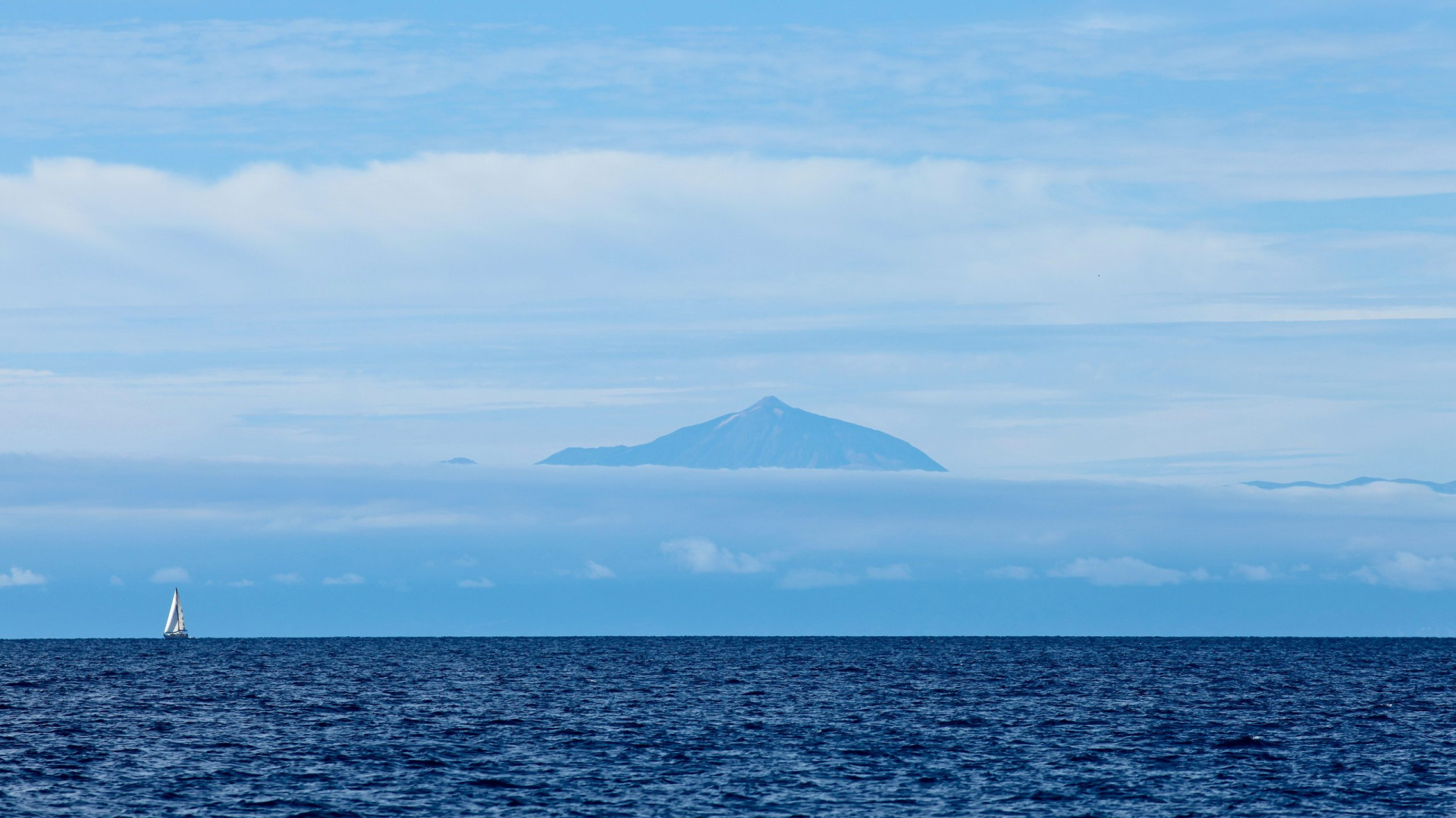 Обои Остров, Гран Канария, море, горизонт, океан в разрешении 1920x1080