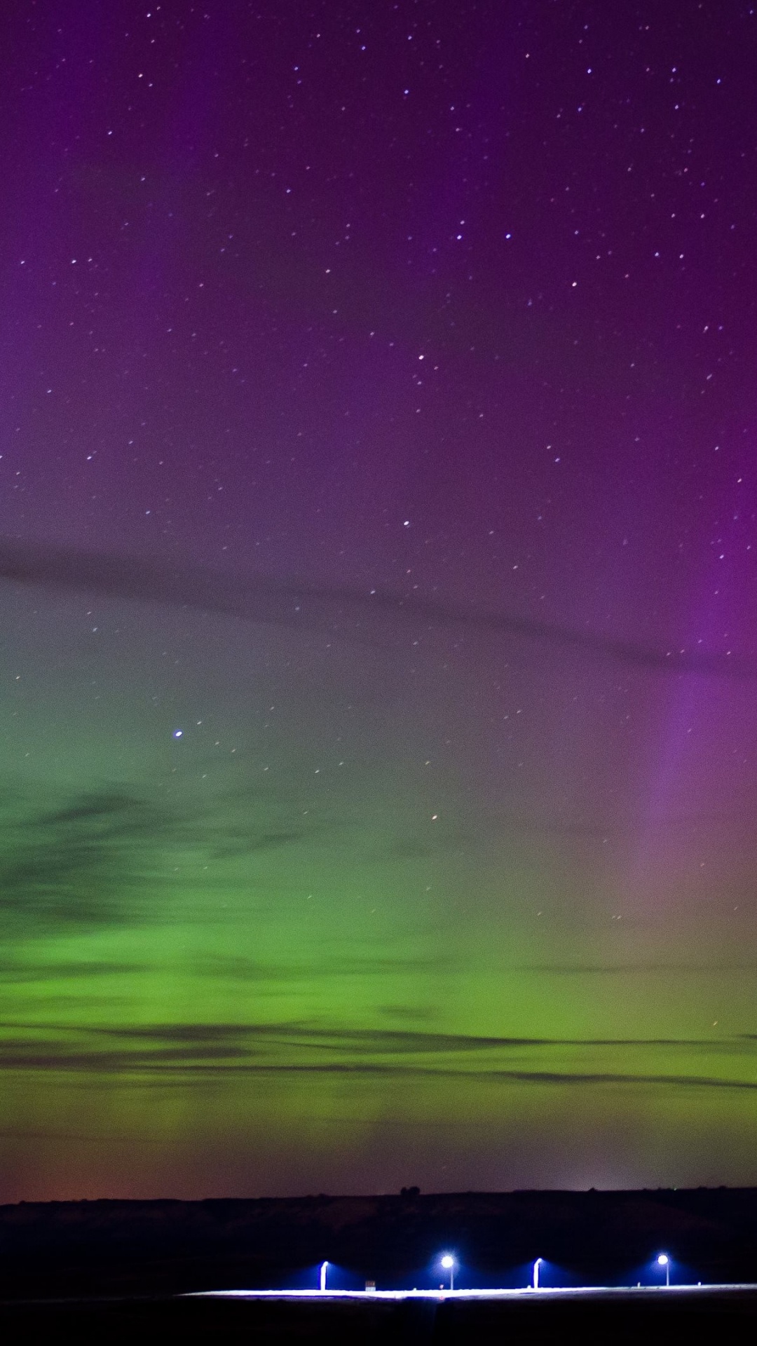 Обои Аврора, атмосфера, свет, ночь, освещение в разрешении 1080x1920