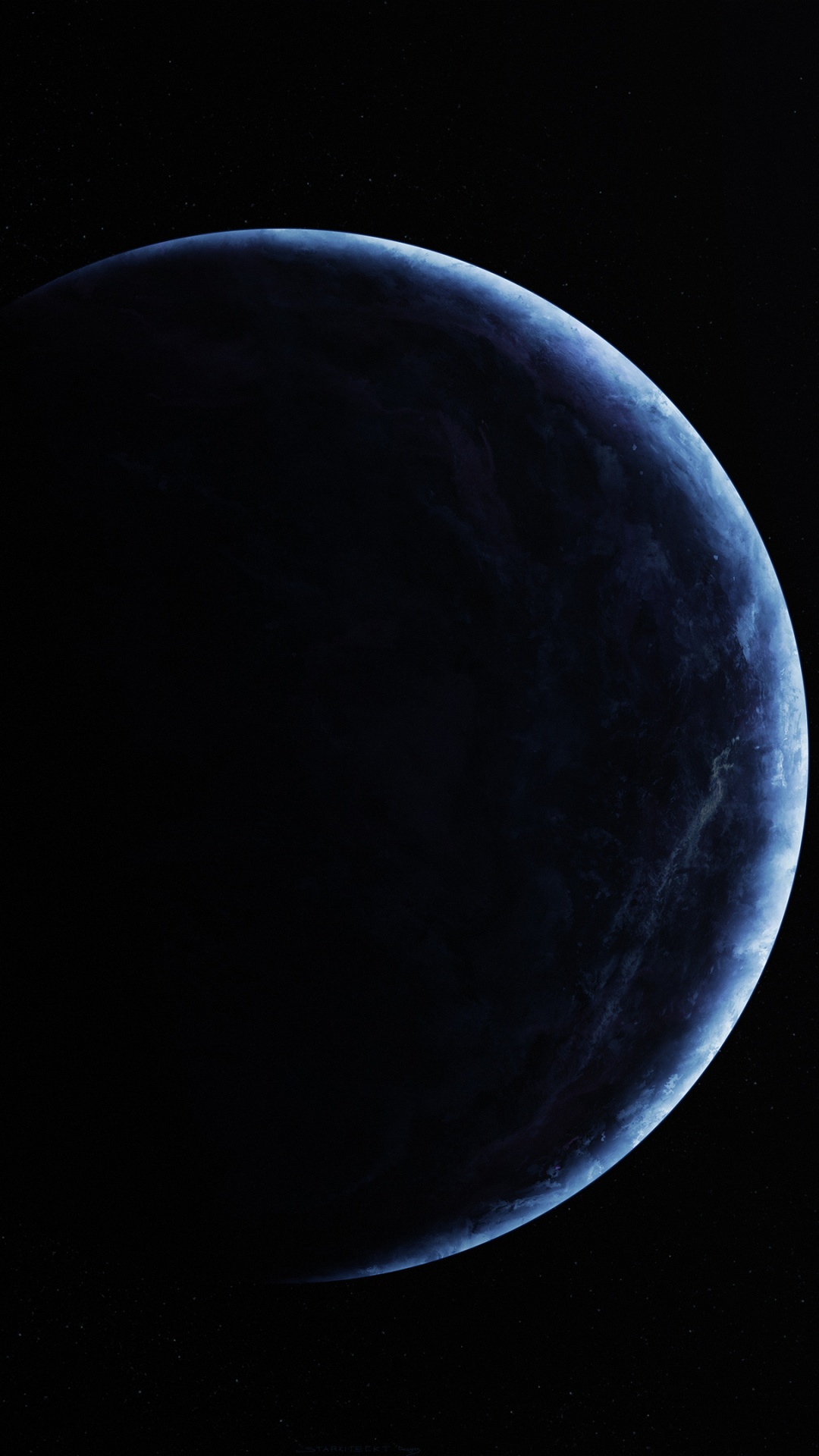 Обои луна, атмосфера, астрономический объект, небесное явление, полумесяц в разрешении 1080x1920