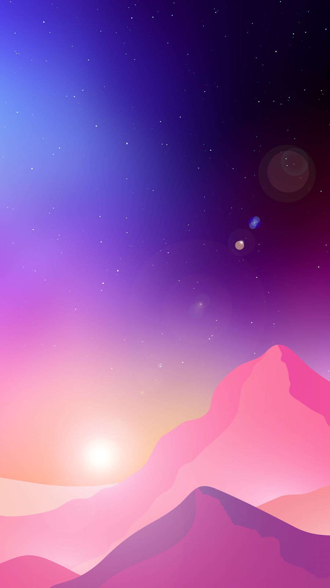 Обои атмосфера, дневное время, свет, природа, гора в разрешении 1080x1920