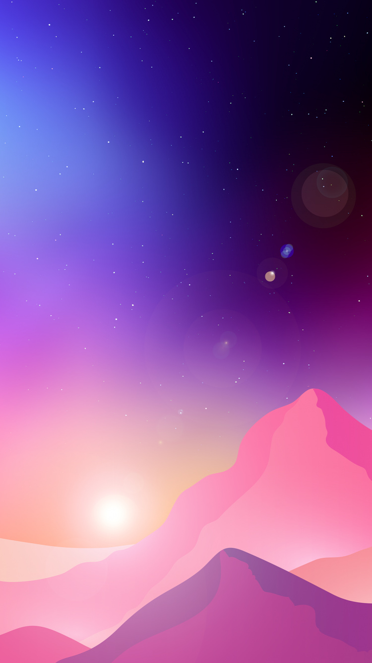 Обои атмосфера, дневное время, свет, природа, гора в разрешении 750x1334