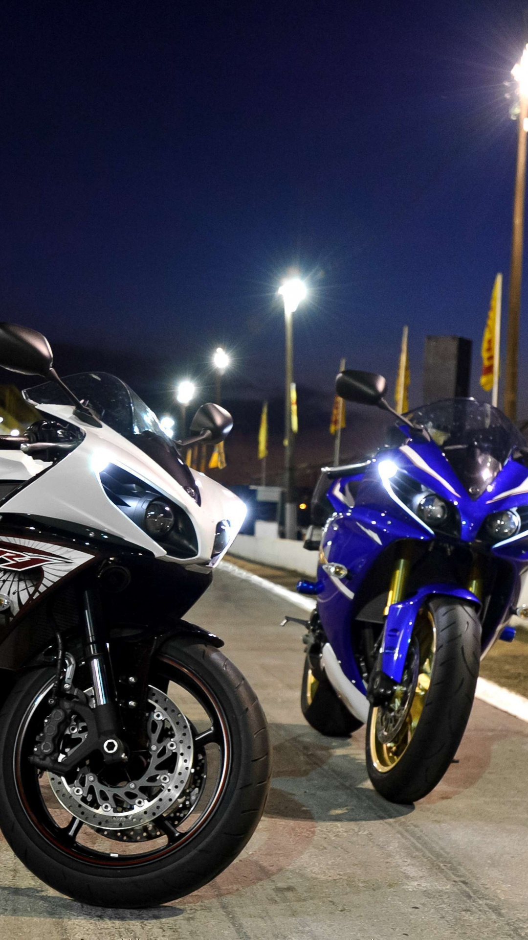 Обои Ямаха мотор Компани, мотоцикл, спортивный мотоцикл, авто, транспорт в разрешении 1080x1920