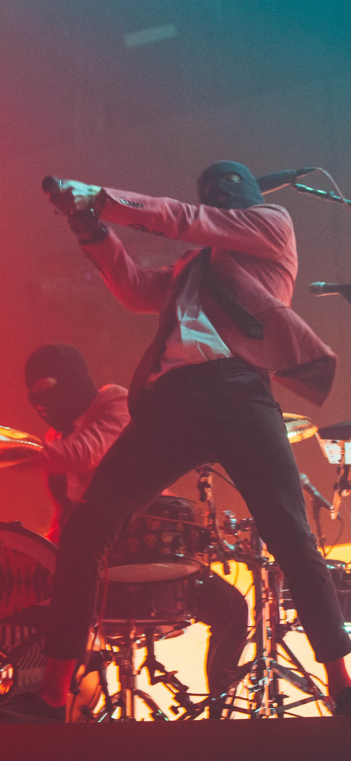 Обои Двадцать Один Пилоты, рокконцерт, Представление, развлечение, концерт в разрешении 1125x2436