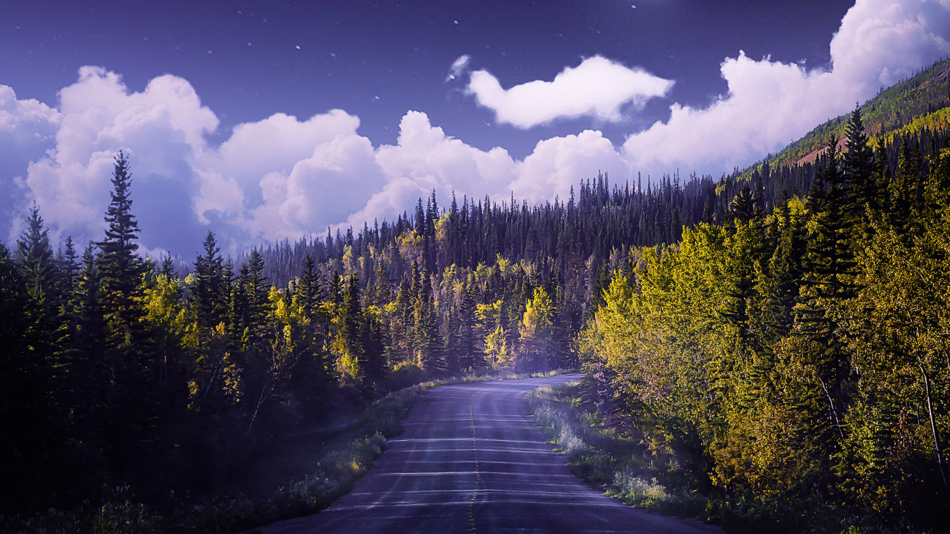 Обои облако, атмосфера, растение, экорегион, природа в разрешении 1366x768