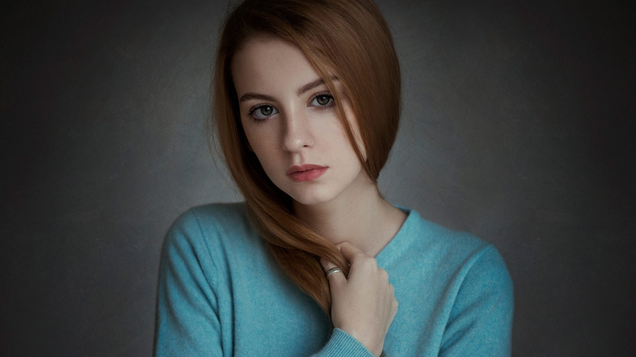 Обои волосы, лицо, прическа, губа, красота в разрешении 1280x720