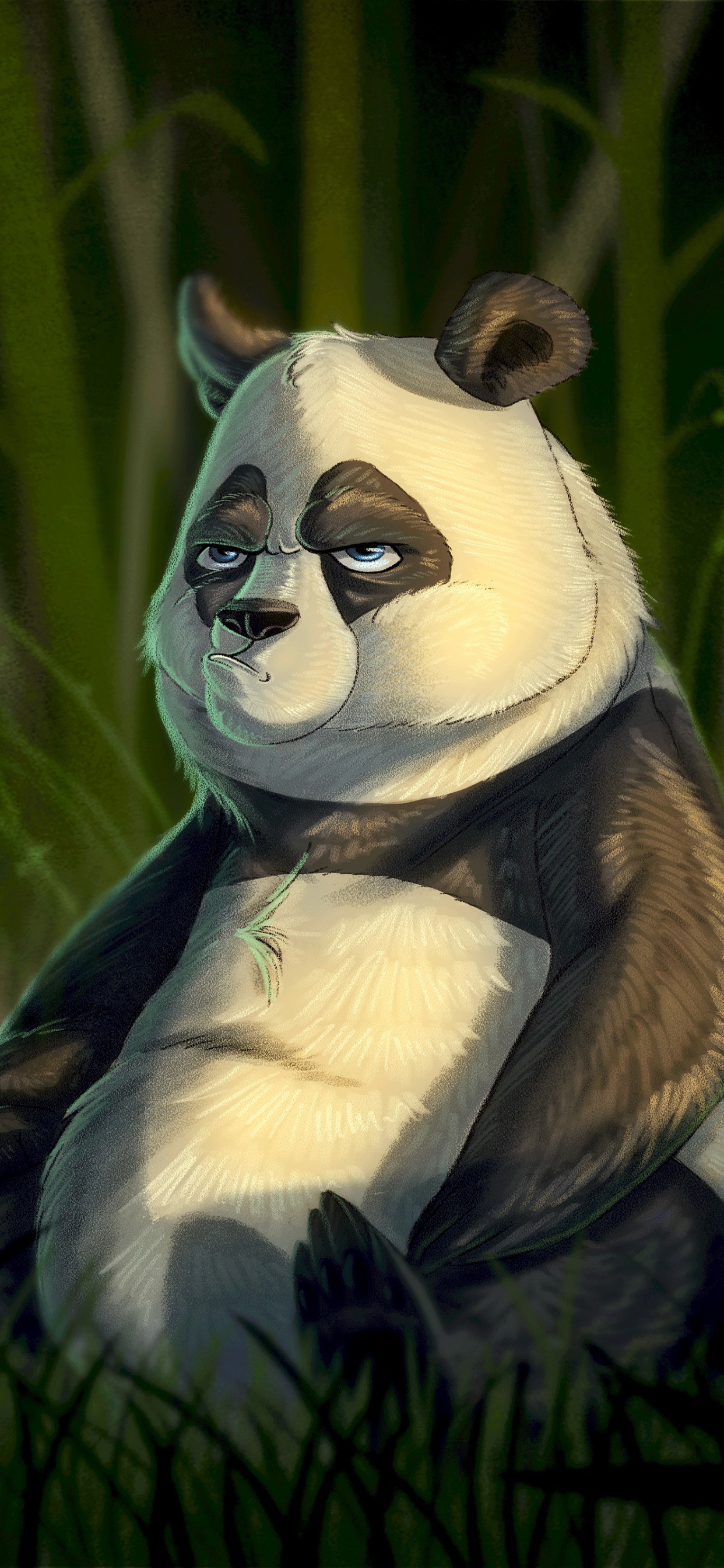 Обои живопись, иллюстрация, растение, музыка, мех в разрешении 1242x2688