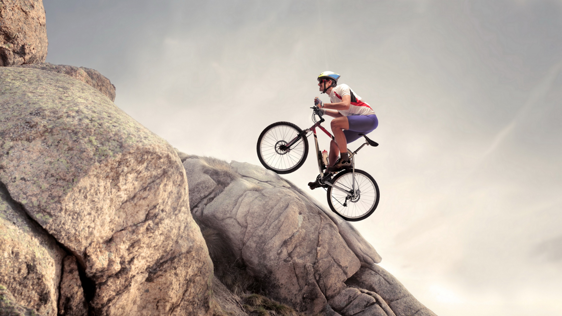 Обои экстремальный вид спорта, Велоспорт, велосипед, велосипедный спорт, горный велосипед в разрешении 1920x1080