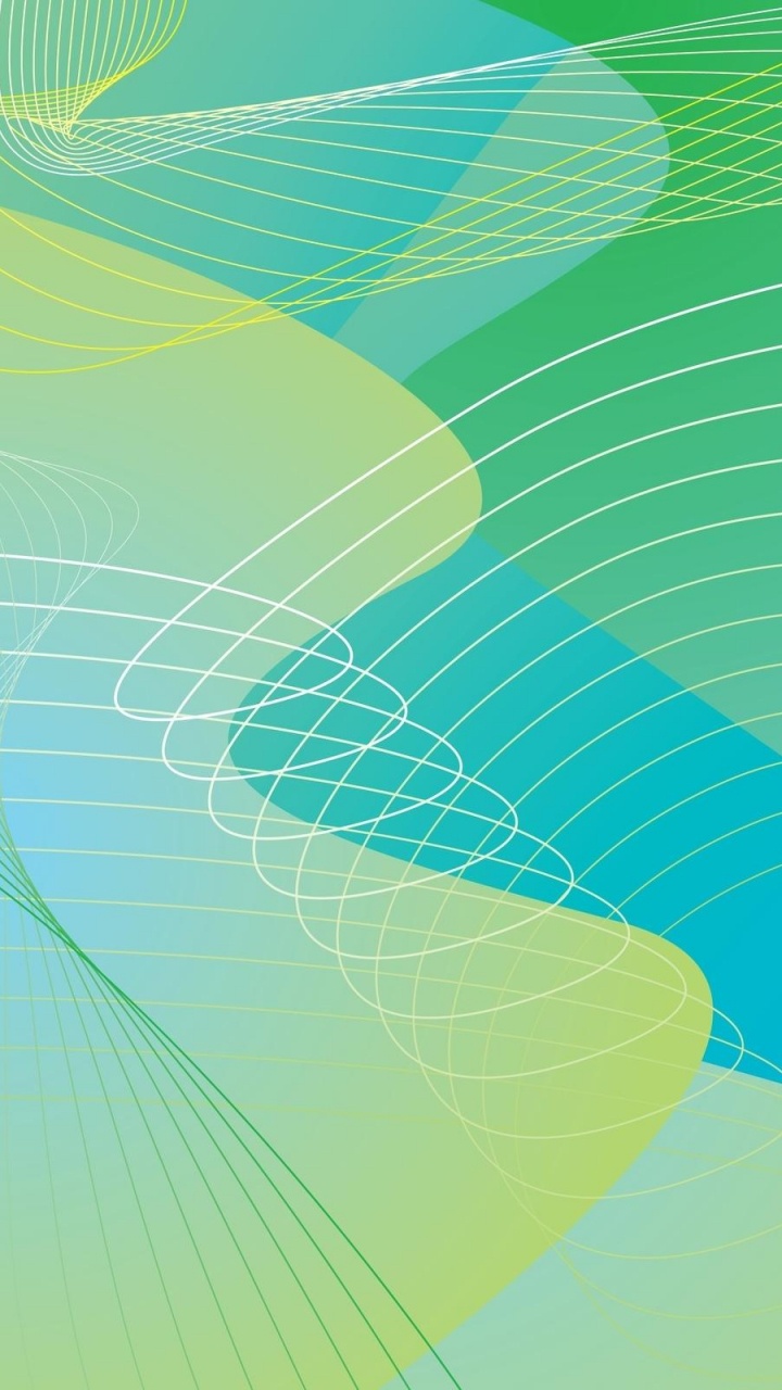 Обои зеленый, линия, узор, графический дизайн, графика в разрешении 720x1280