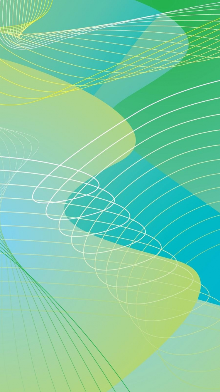 Обои зеленый, линия, узор, графический дизайн, графика в разрешении 750x1334