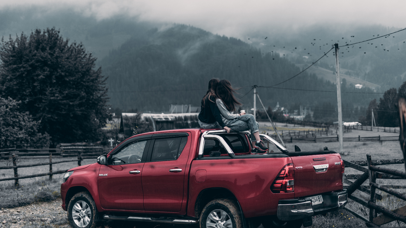 Обои Пикап, авто, грузовик, Тойота hilux, toyota в разрешении 1366x768