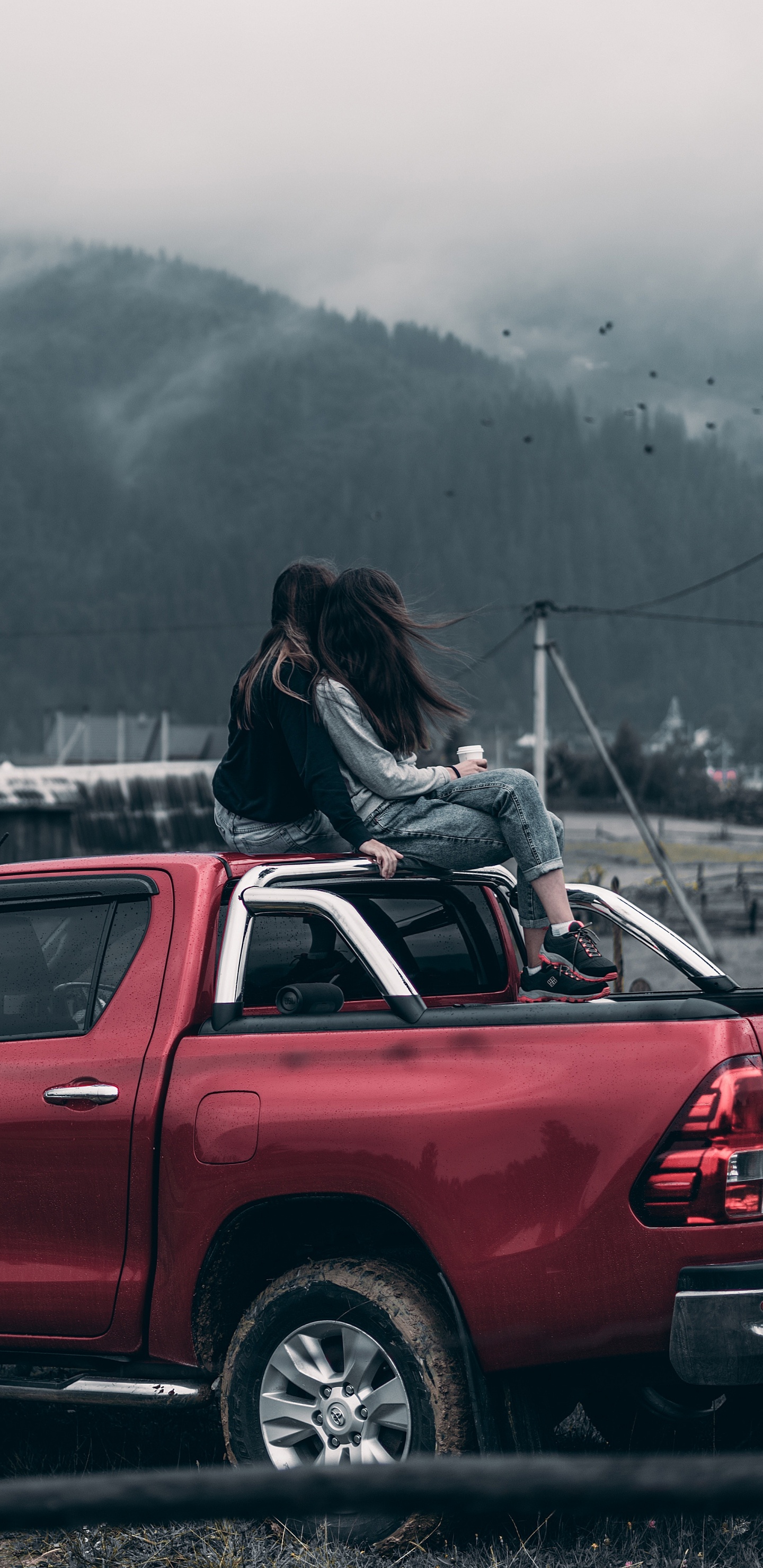 Обои Пикап, авто, грузовик, Тойота hilux, toyota в разрешении 1440x2960