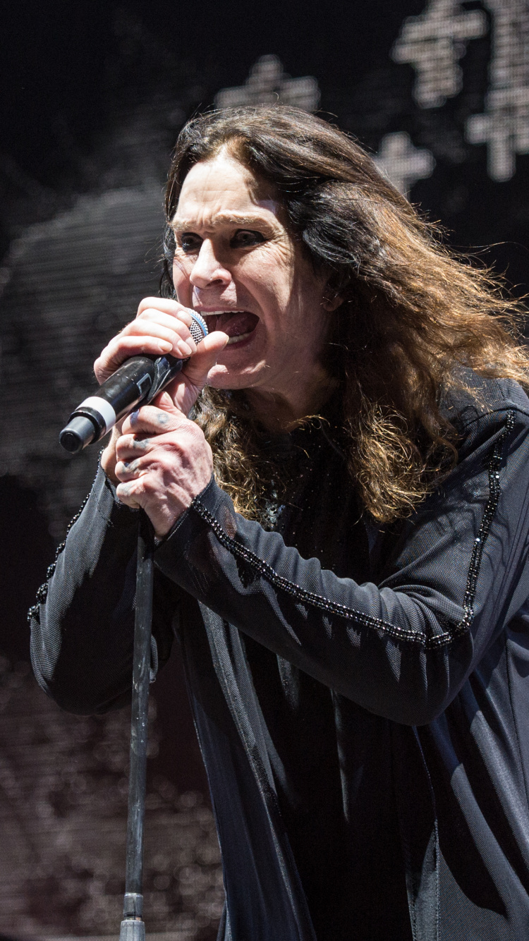 Обои Оззи Осборн, Блэк Саббат, тяжелый металл, Представление, музыкальный исполнитель в разрешении 750x1334