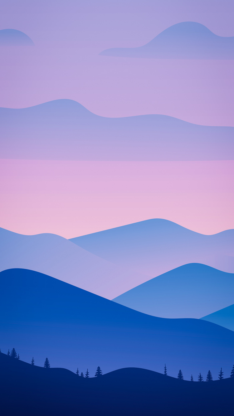 Обои пейзажи гор, атмосфера, гора, облако, послесвечение в разрешении 750x1334