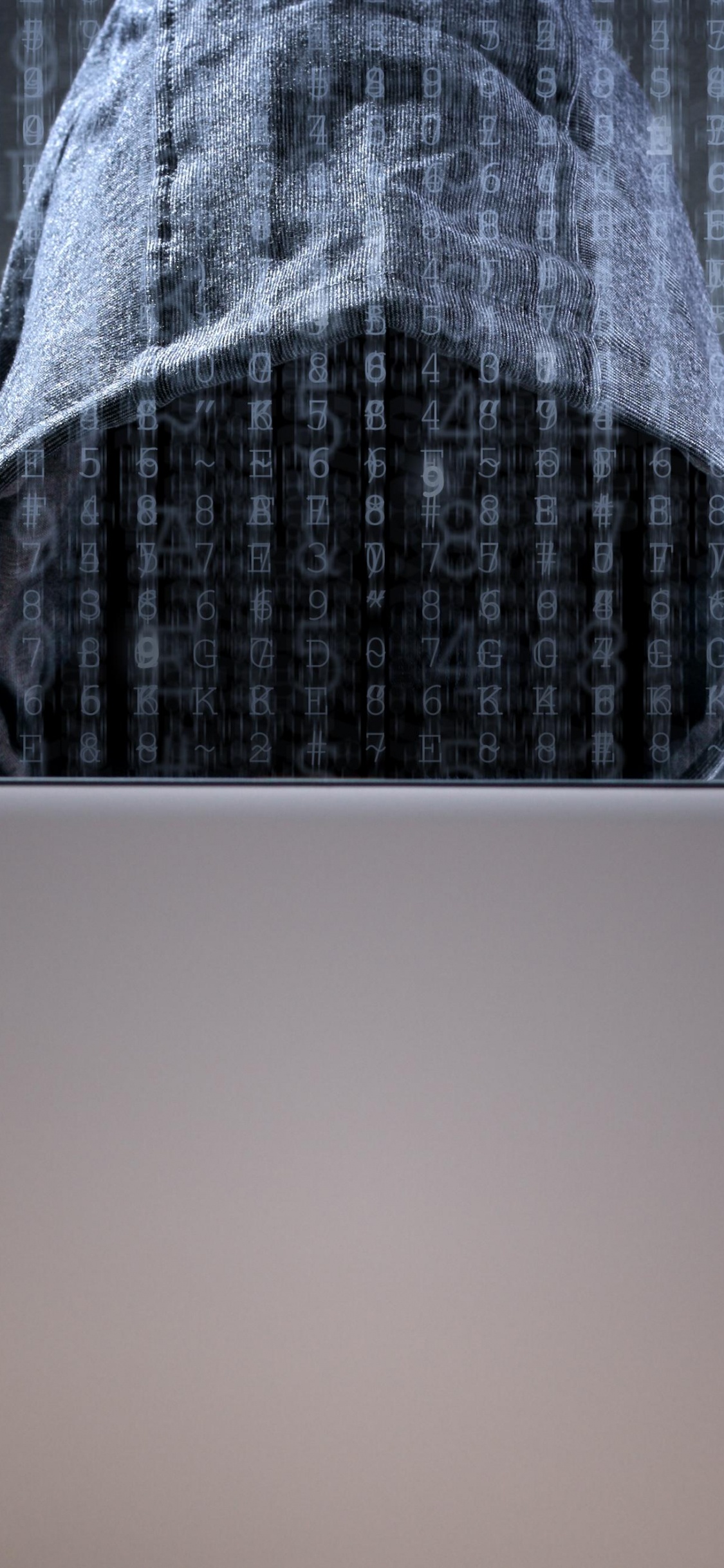 Обои Хакер безопасности, комната, технологии, дизайн интерьера, мебель в разрешении 1125x2436