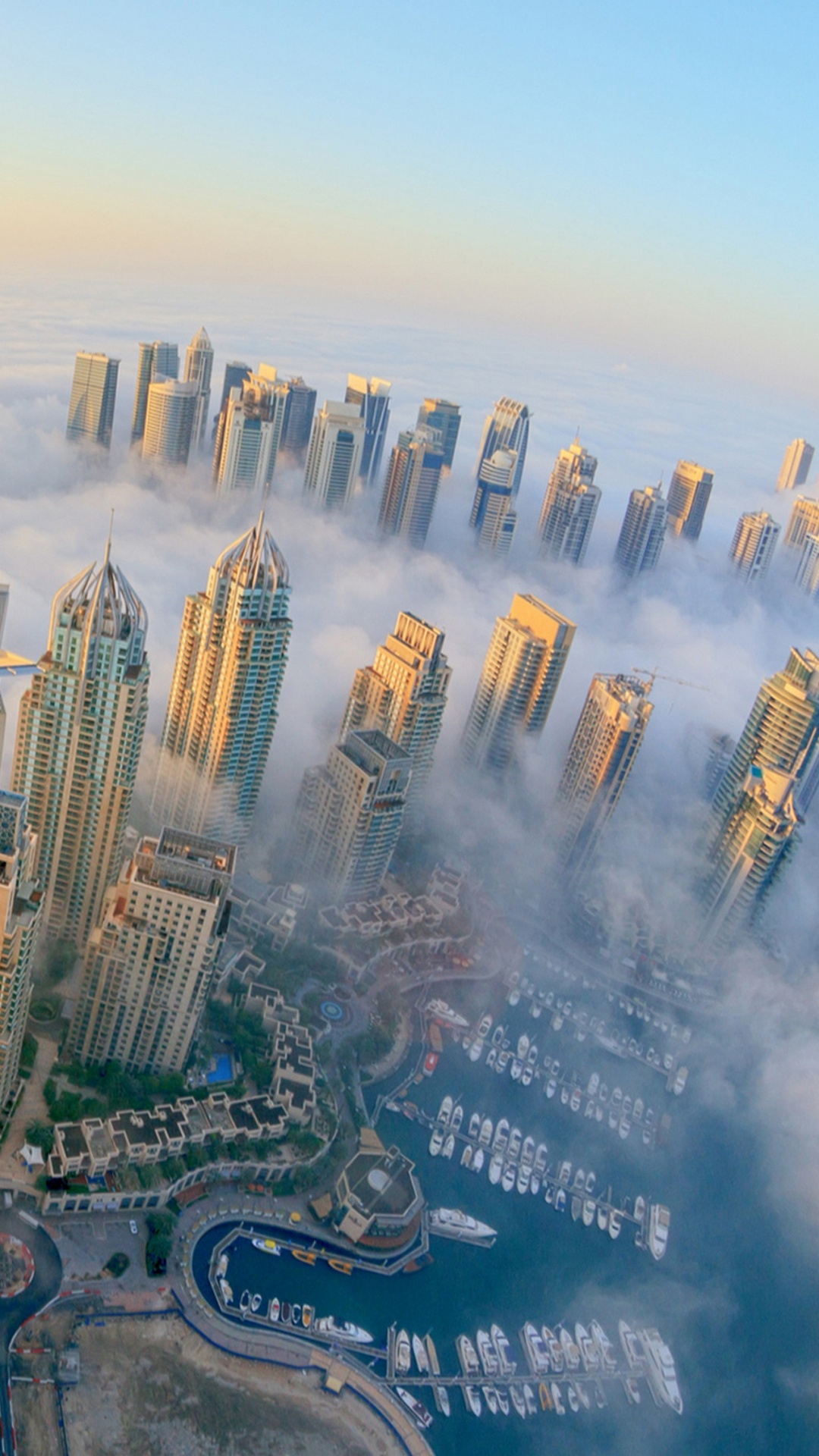 Обои Бурдж Халифа, небоскреб, городской пейзаж, город, городской район в разрешении 1080x1920