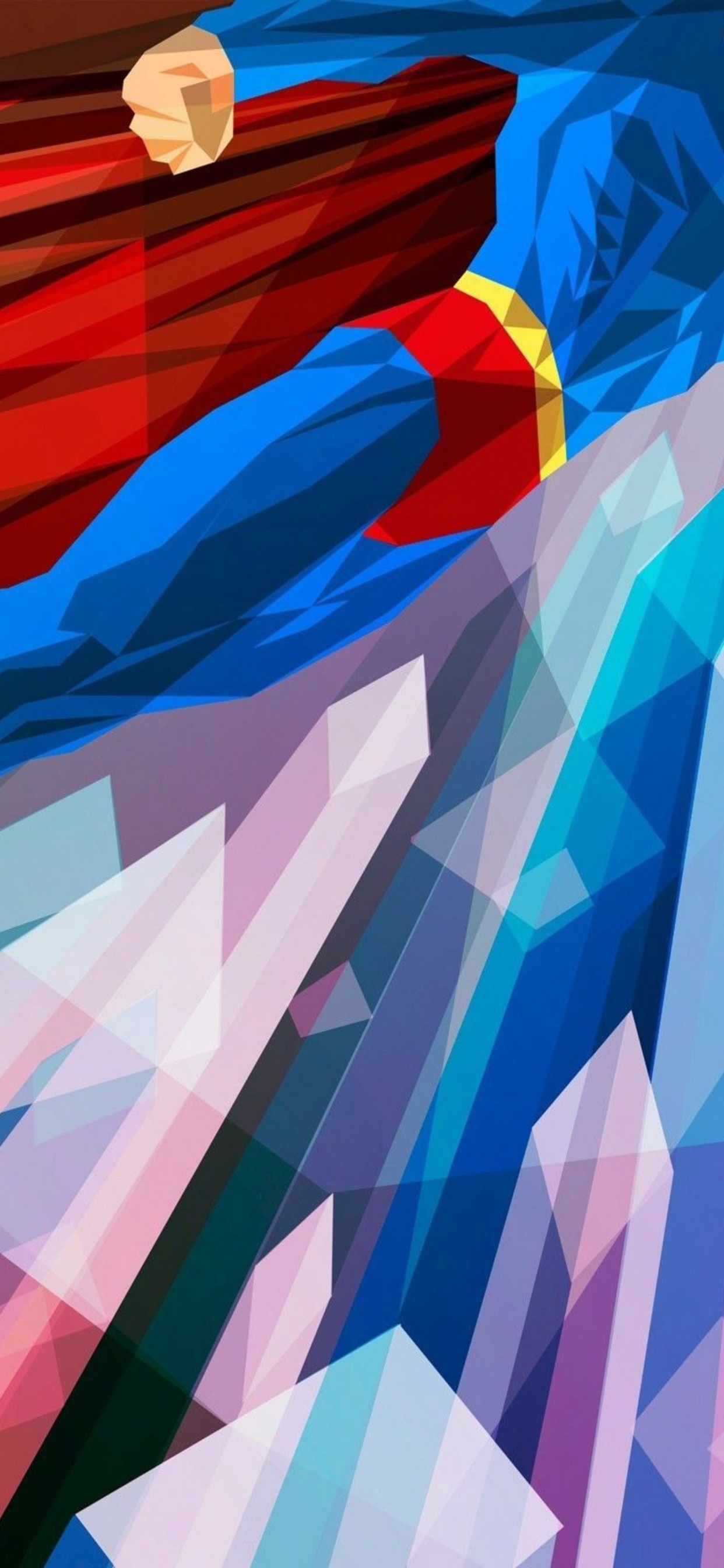 Обои Супермен, супергерой, узор, ткань, линия в разрешении 1242x2688