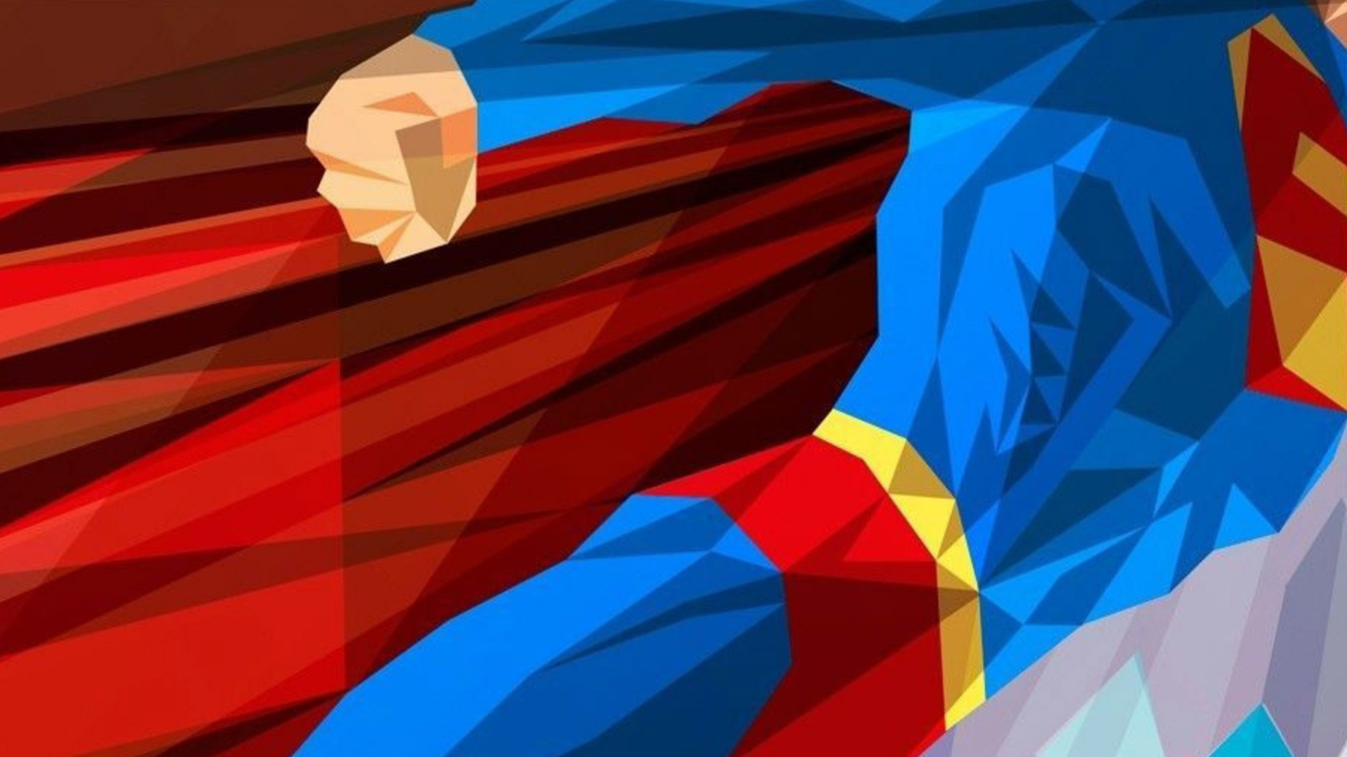 Обои Супермен, супергерой, узор, ткань, линия в разрешении 1920x1080