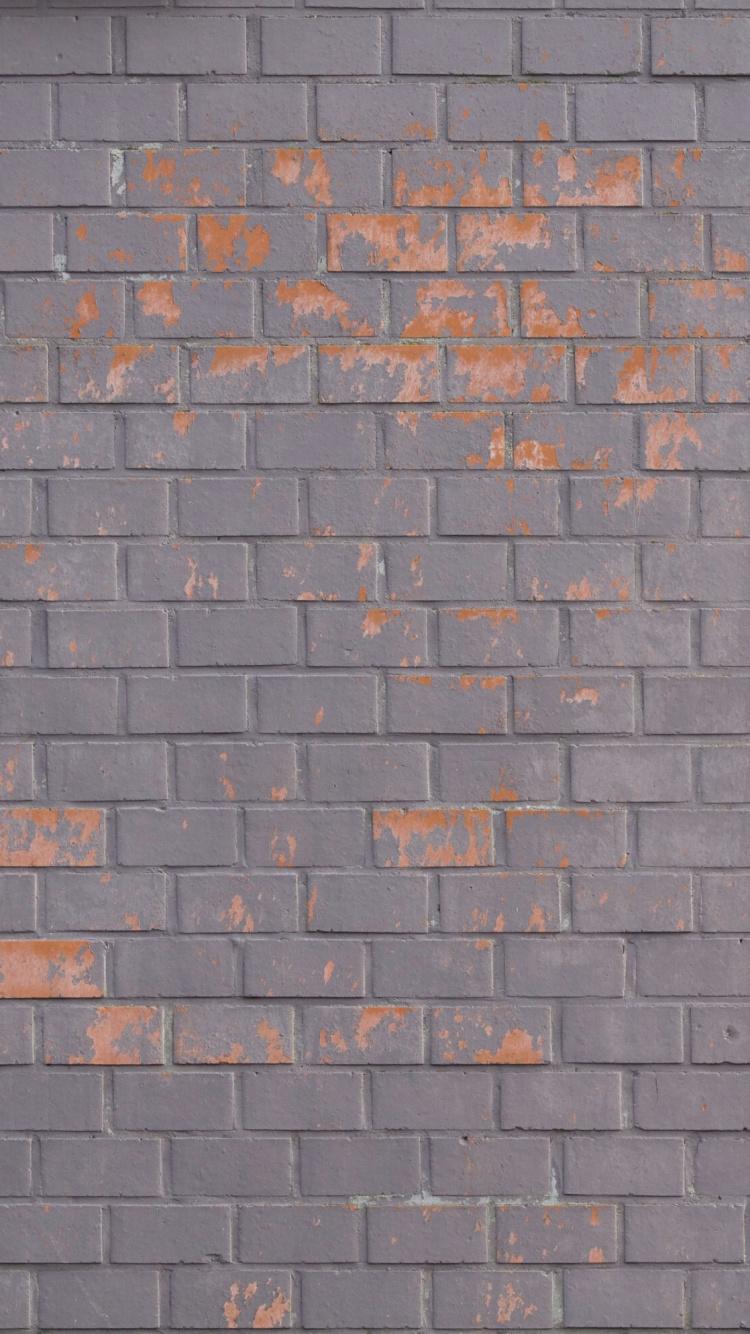 Обои кирпичная кладка, каменная стена, дорожное покрытие, кирпич, стена в разрешении 750x1334