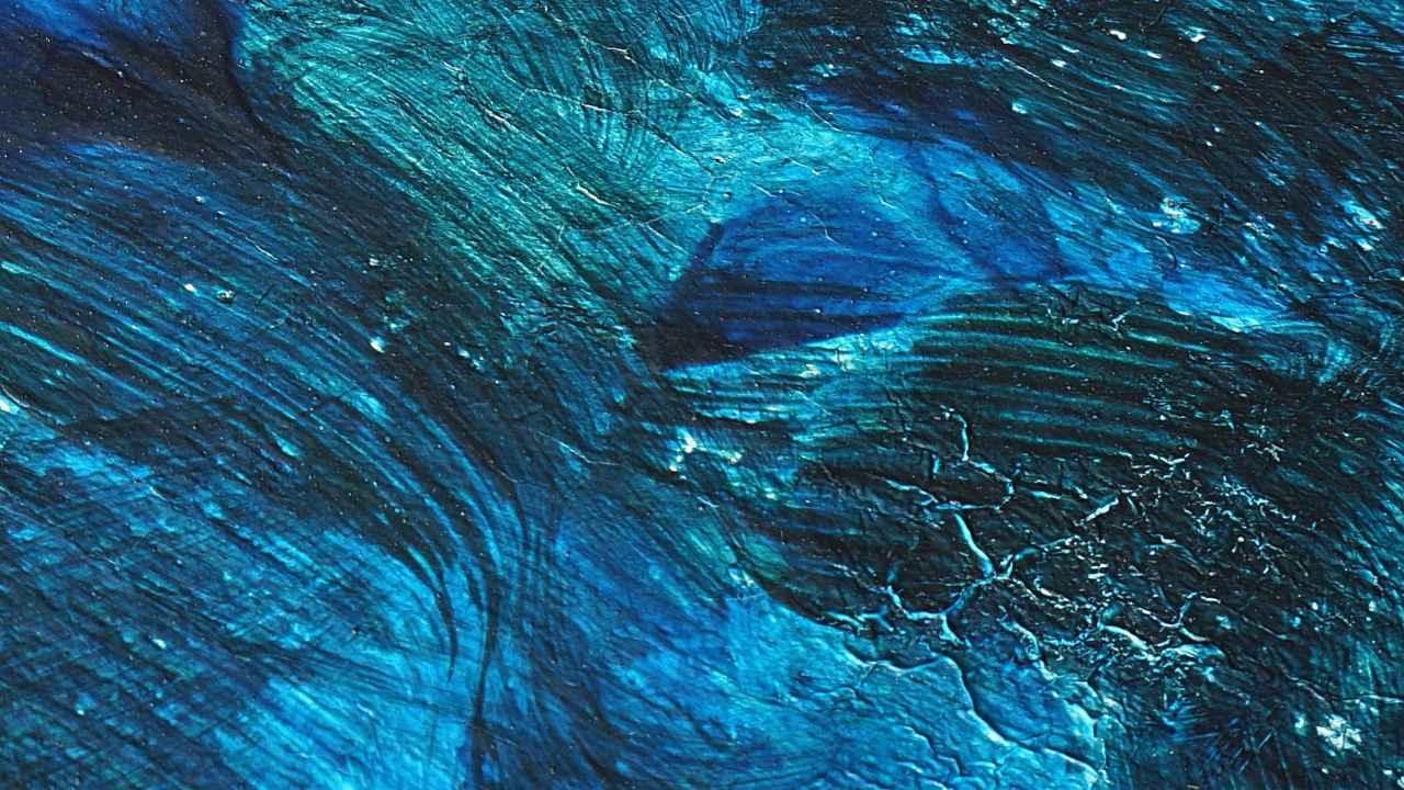 Обои живопись, синий, вода, Аква, бирюза в разрешении 1280x720