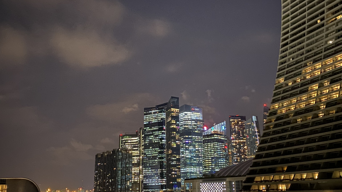 Обои городской пейзаж, башня, городской район, город, соседство в разрешении 1366x768