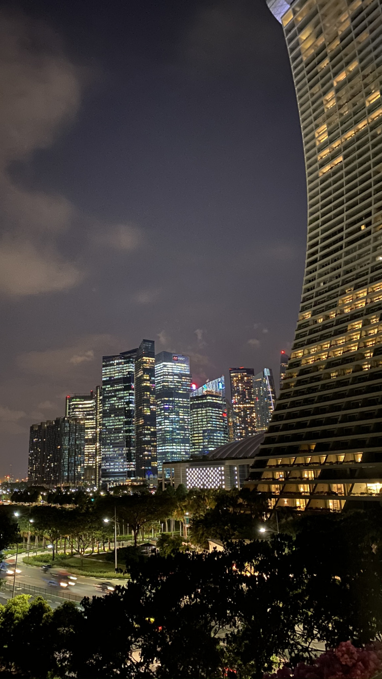 Обои городской пейзаж, башня, городской район, город, соседство в разрешении 750x1334