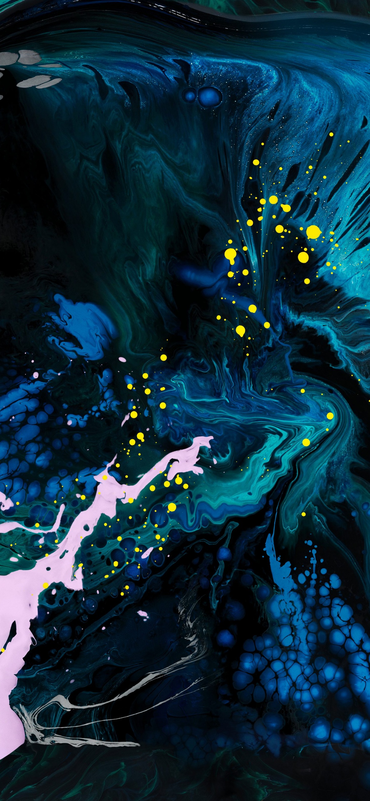 Обои айпад, яблоко, вода, жидкий, художественная краска в разрешении 1242x2688