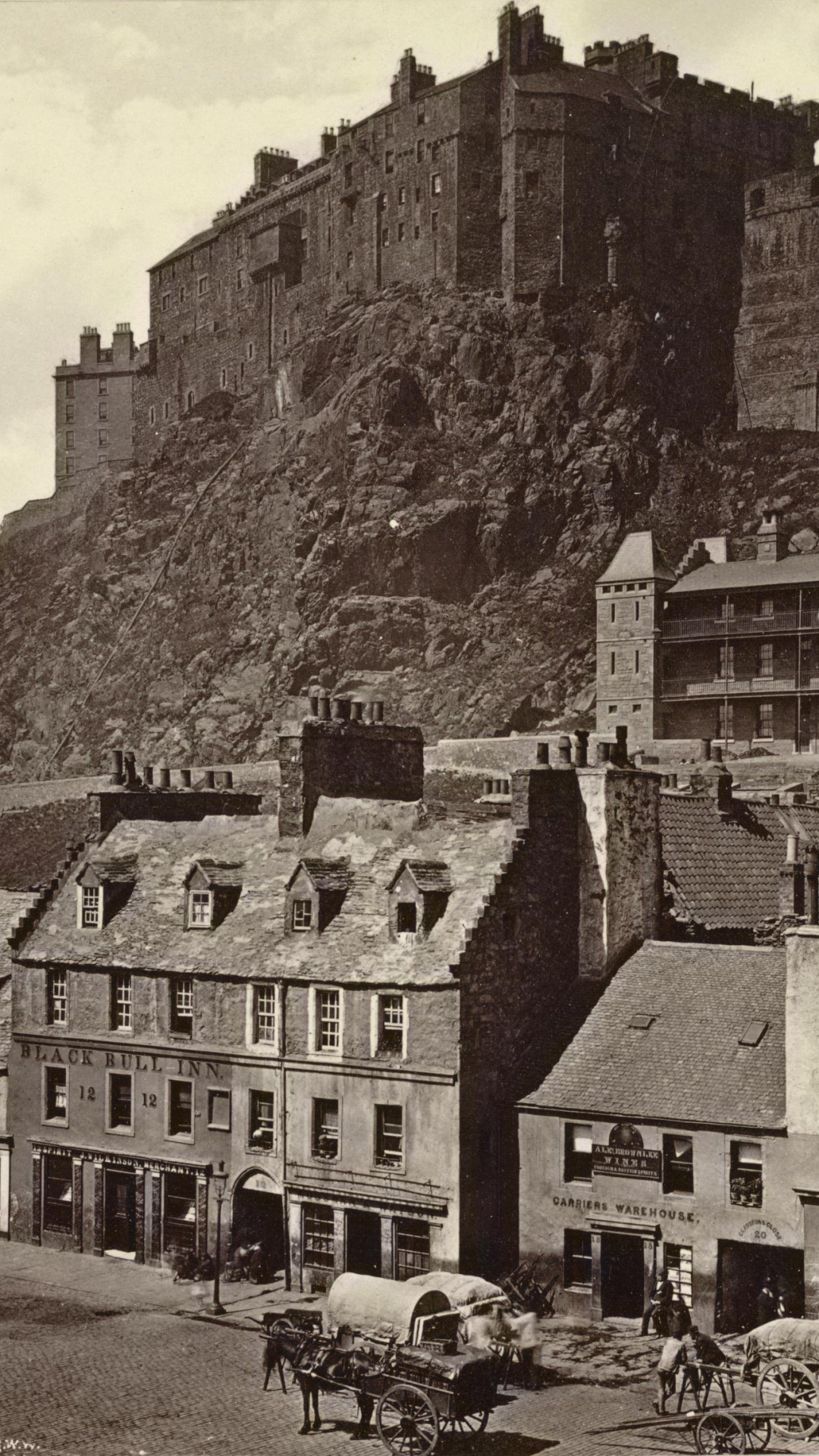 Обои Эдинбургский Замок, городок, история, здание, средневековая архитектура в разрешении 1080x1920