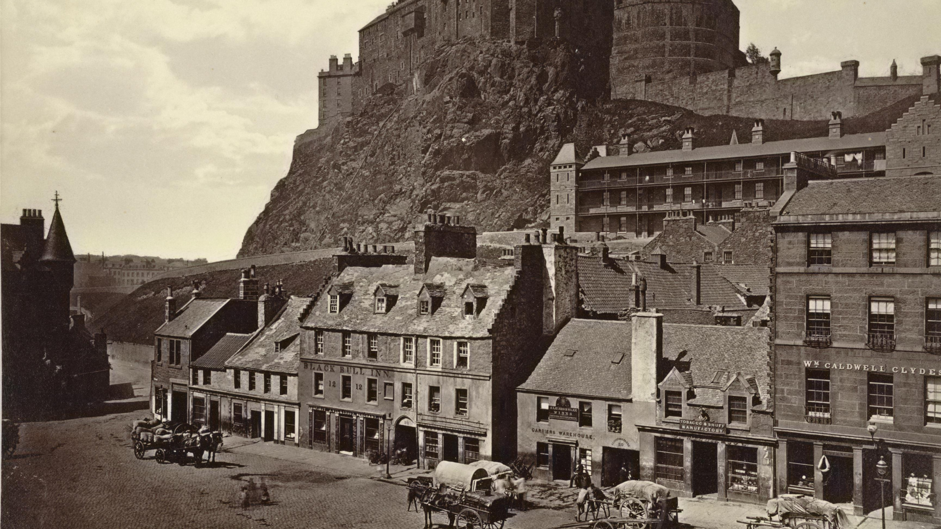 Обои Эдинбургский Замок, городок, история, здание, средневековая архитектура в разрешении 1920x1080