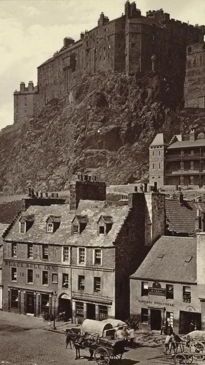 Обои Эдинбургский Замок, городок, история, здание, средневековая архитектура в разрешении 720x1280