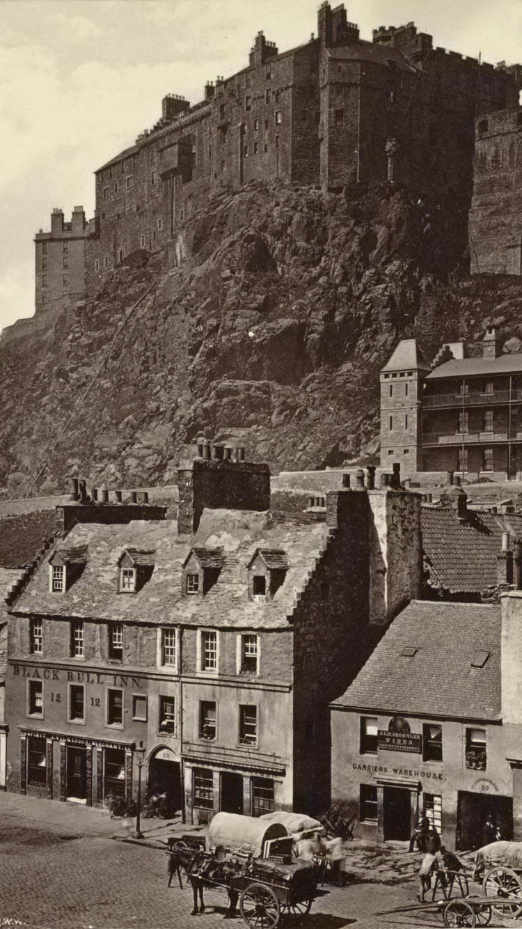 Обои Эдинбургский Замок, городок, история, здание, средневековая архитектура в разрешении 750x1334