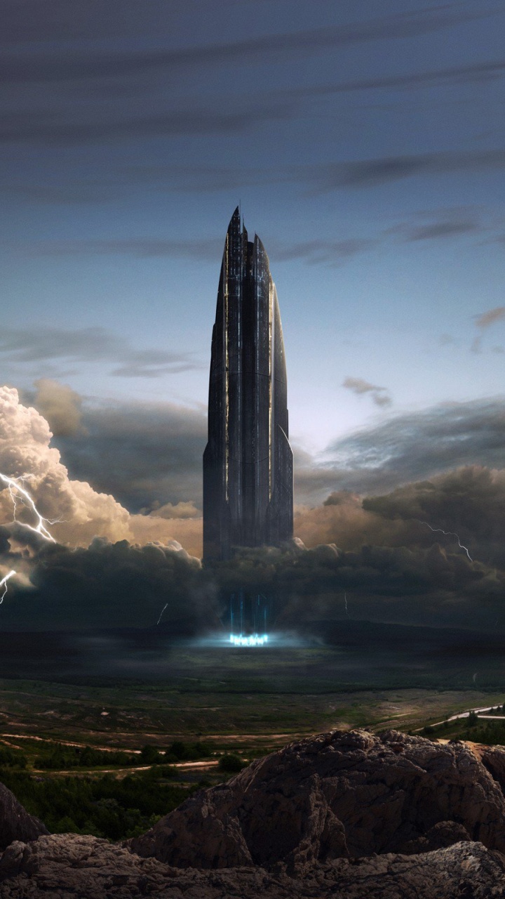 Обои sci fi, Научная фантастика, природа, рок, атмосфера в разрешении 720x1280